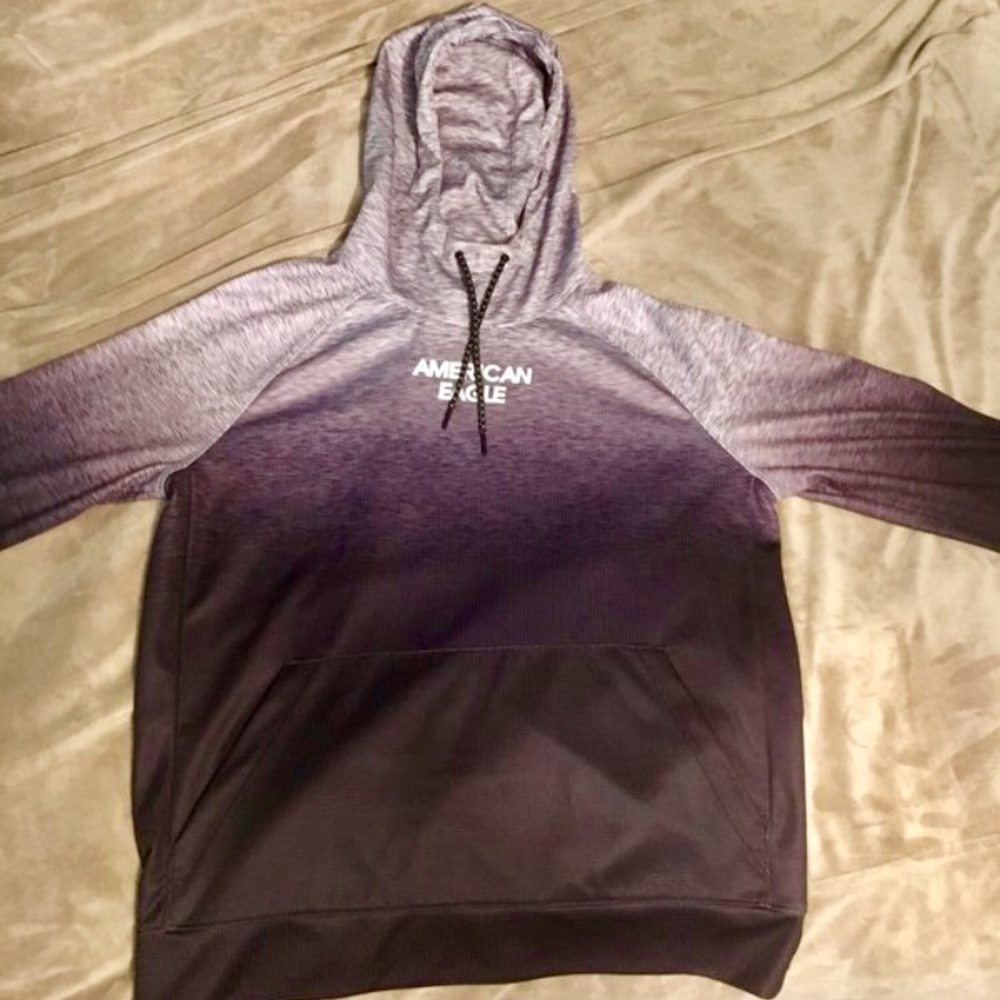 American Eagle Black/Grey Hoodie
